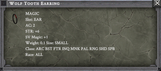 WOLF TOOTH EARRING item card